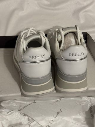 Scarpe Replay bianche e argento