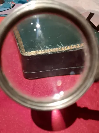 Lupa antigua con mango de caballo