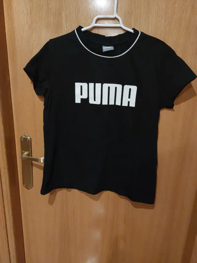 Camiseta Puma Negra Chica