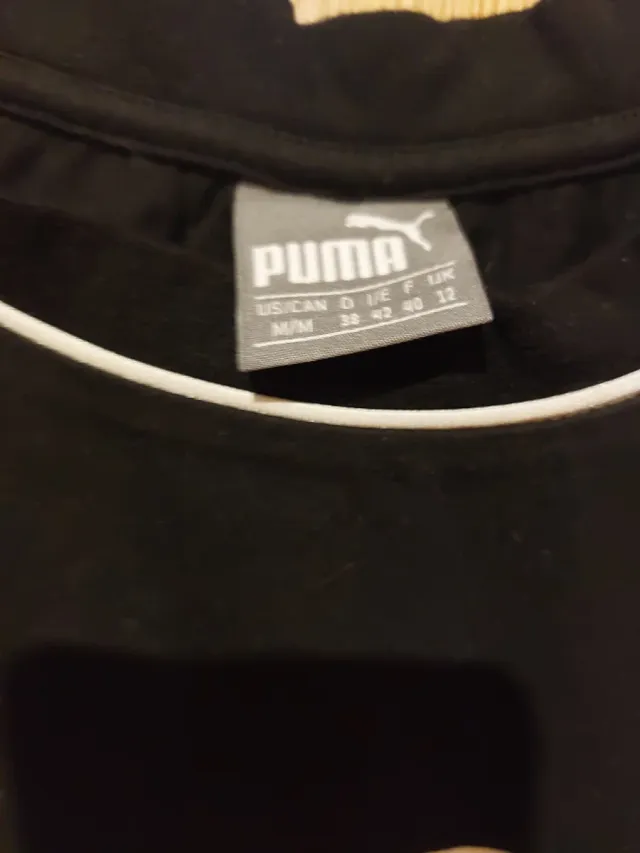 Camiseta Puma Negra Chica