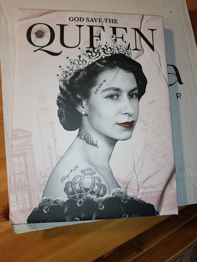 Lienzo God Save The Queen