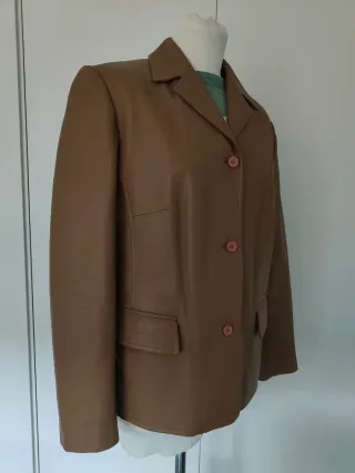Blazer PIEL auténtica Camel XL 40 42