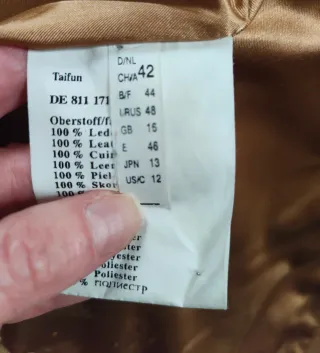 Blazer PIEL auténtica Camel XL 40 42