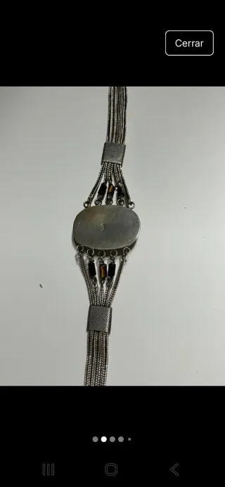 Pulsera Vintage Plata Años 20.