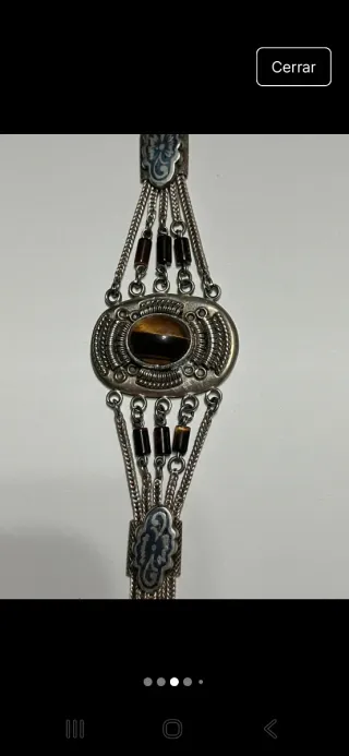 Pulsera Vintage Plata Años 20.