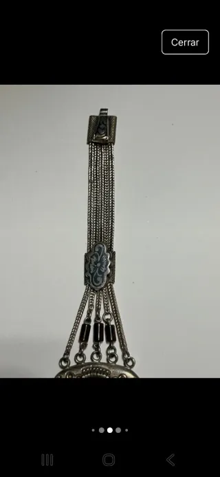 Pulsera Vintage Plata Años 20.