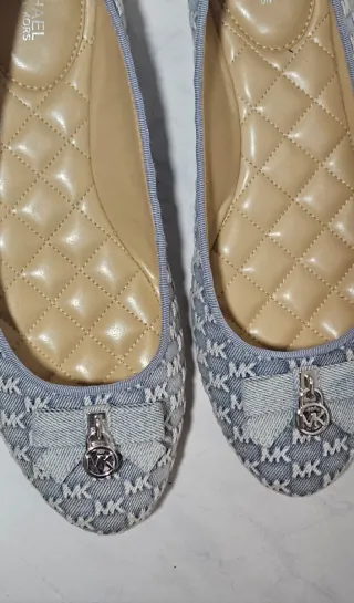 Balerinas Michael Kors Azules y Plateadas