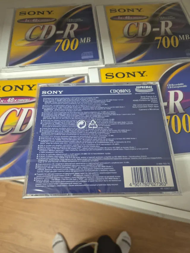 Sony CD-R 700MB 1x-48x (Pack 5)