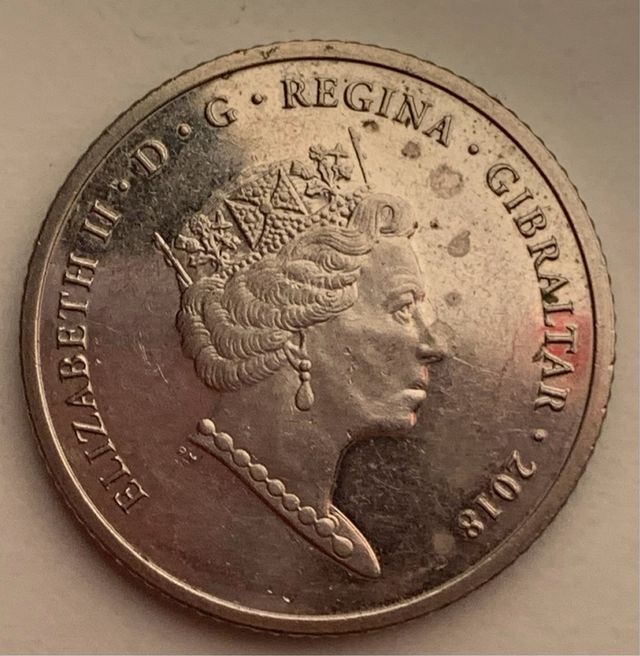 Gibraltar 10 Pence Moneda