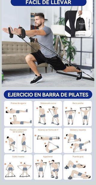 Kit Pilates con Bandas de Resistencia