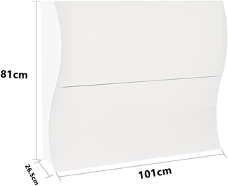 Scarpiera Ondulata in Legno con Finitura Lucida Bi