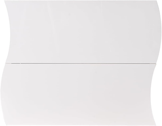 Scarpiera Ondulata in Legno con Finitura Lucida Bi