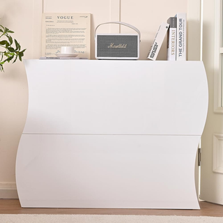 Scarpiera Ondulata in Legno con Finitura Lucida Bi