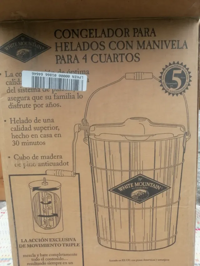 Heladera Manual White Mountain 4 Cuartos