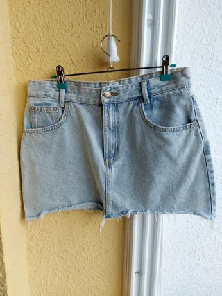 Minifalda Vaquera Desgastada