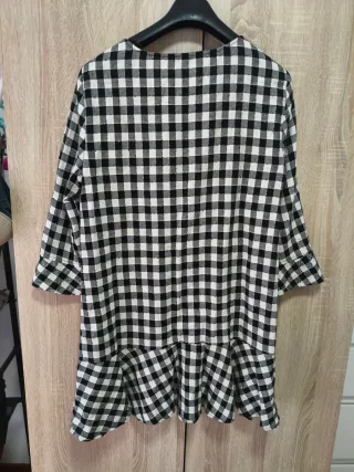 Vestido Zara Cuadros Talla L