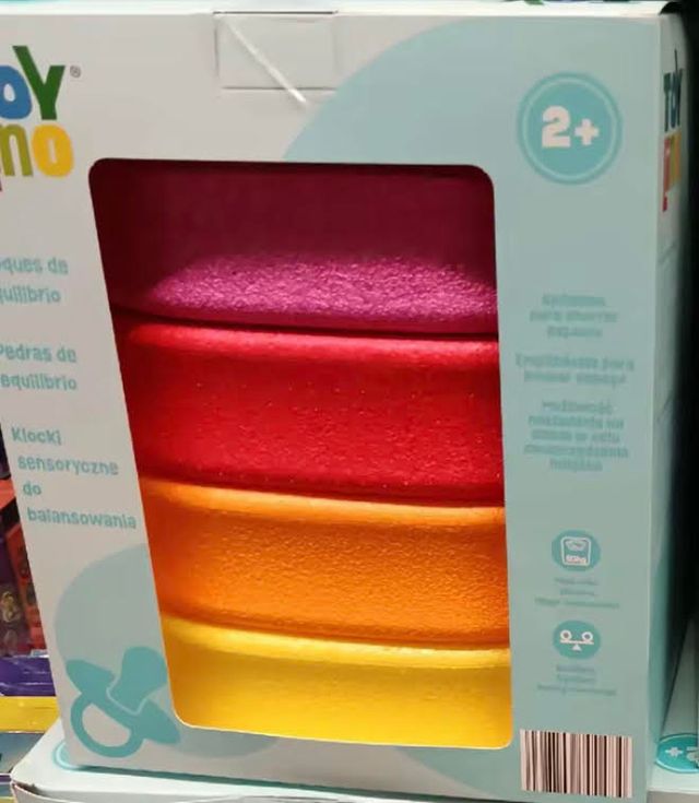 Bloques de equilibrio colores cálidos