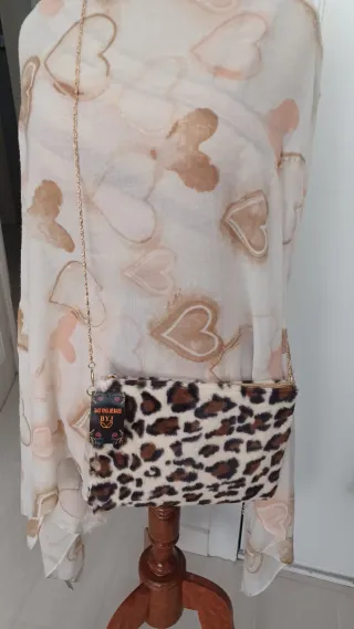 Bolso pelo animal print de pelo