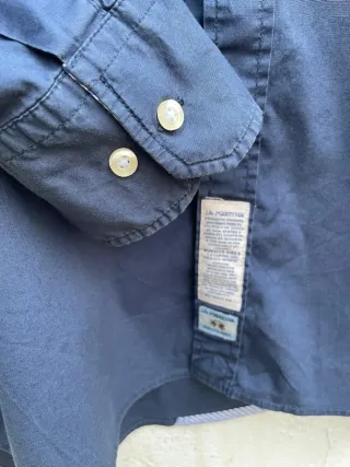 Camisa La Martina Azul Talla XL Slim Fit