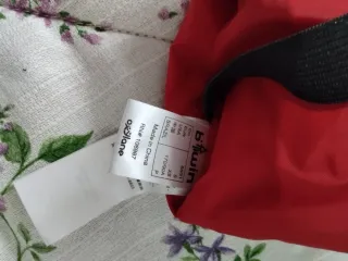 Impermeable rojo para bici