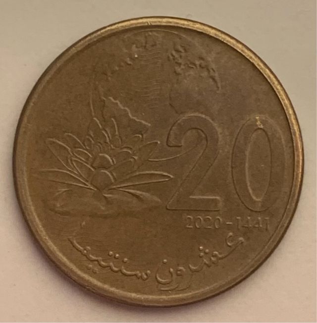 Moneda 20 céntimos Marruecos 2020-1441