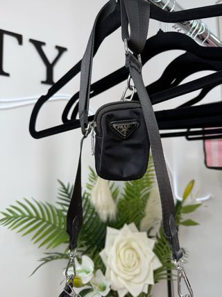 Bolso Prada Negro Nylon con Neceser