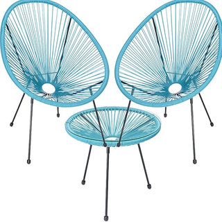 Set Conversazione Arredo Giardino Freddy in Polyra