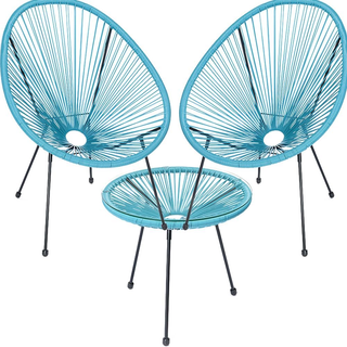 Set Conversazione Arredo Giardino Freddy in Polyra