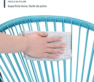 Set Conversazione Arredo Giardino Freddy in Polyra