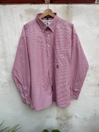 Camisa Tommy Hilfiger Rayas Rojas Talla XXL