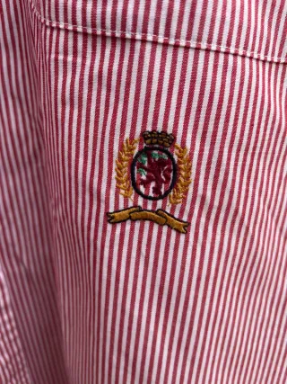 Camisa Tommy Hilfiger Rayas Rojas Talla XXL