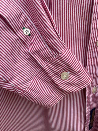 Camisa Tommy Hilfiger Rayas Rojas Talla XXL