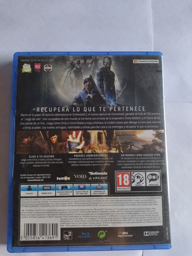 Dishonored 2 PS4 (PlayStation 4)