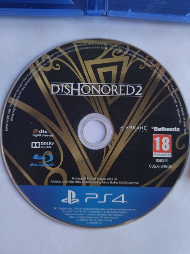Dishonored 2 PS4 (PlayStation 4)