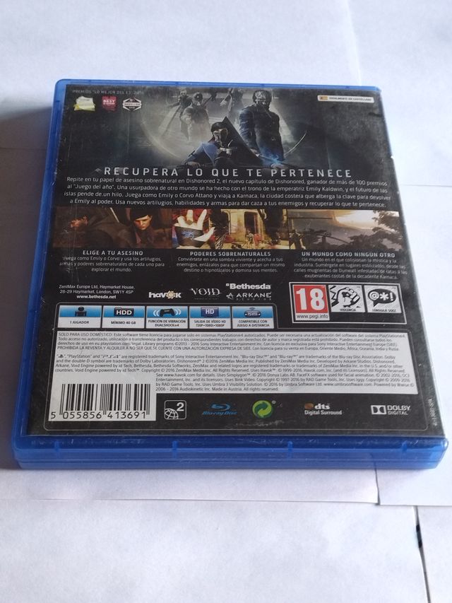 Dishonored 2 PS4 (PlayStation 4)