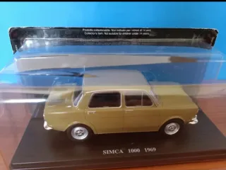 SIMCA 1000 DE 1969 MARRON MOSTAZA ESCALA 1:24