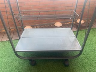 Carrito camarera plegable metálico