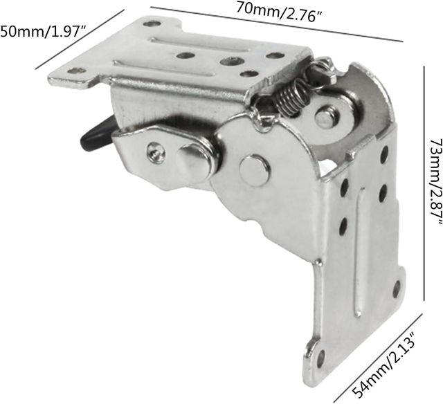 Bisagra Plegable con Bloqueo Automático
