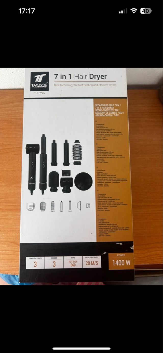 Secador de Pelo THULOS 7 en 1