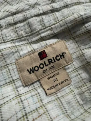 Woolrich camicia donna flanella beige