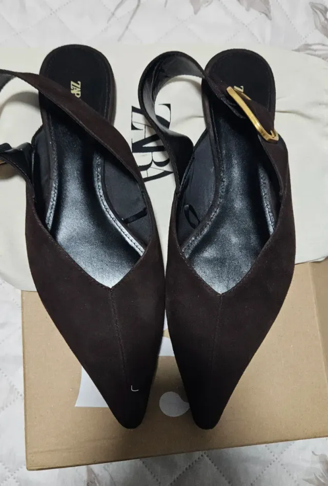 Bailarinas Zara Marrones ante Talla 41