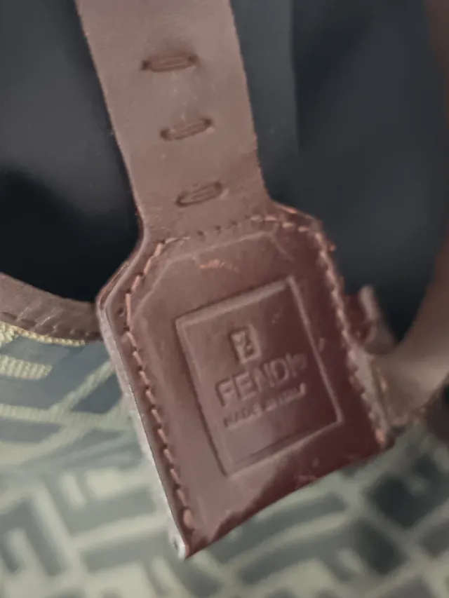 Borsa Fendi Tote Marrone e Verde