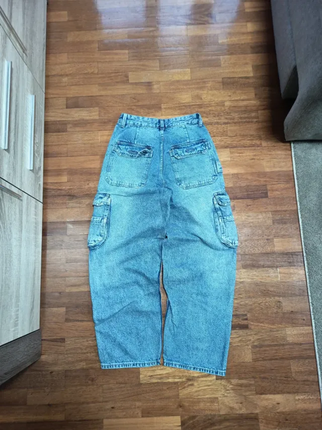 Pantalones baggy cargo vaqueros Talla 36