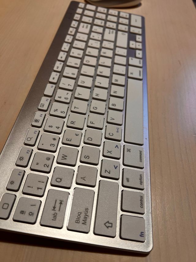 Teclado y Ratón Inalámbricos Plata