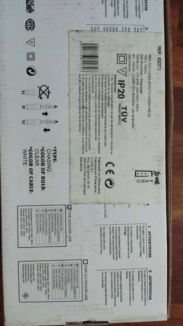 Luces de Navidad Snowing Light