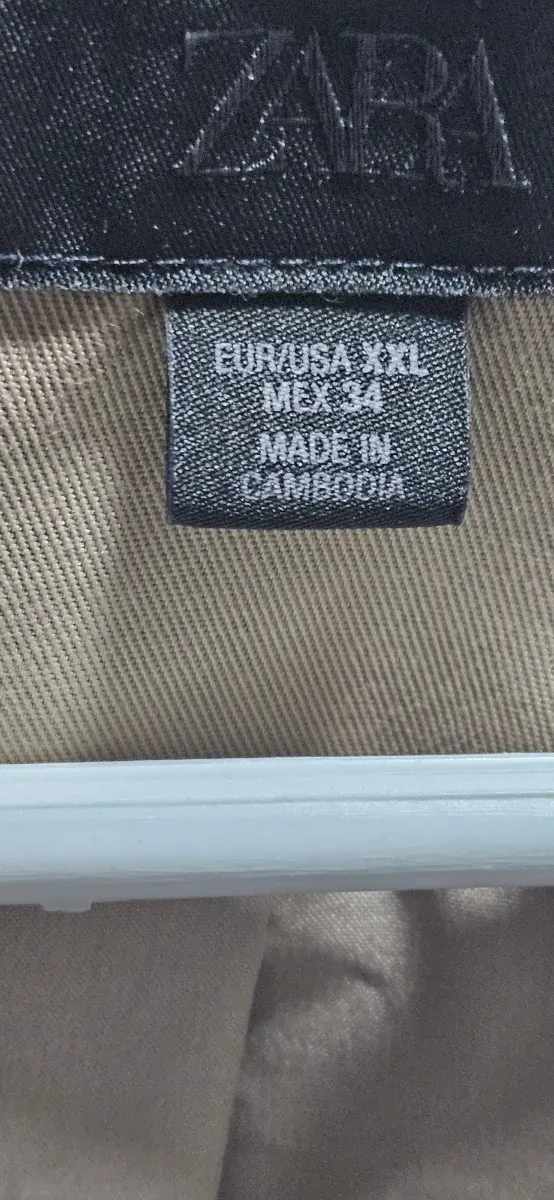 Gabardina Zara Beige Corta