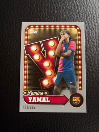 Cromo Lamine Yamal Topps numerado 225