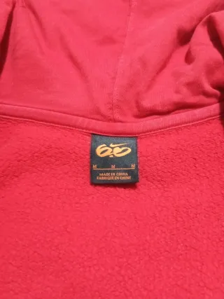 Sudadera unisex con capucha roja