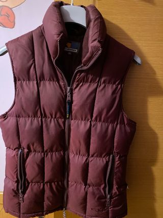 Chaleco granate. Talla XS