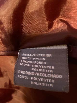 Chaleco granate. Talla XS